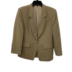 Women's Long Sleeve Suit Jacket. Olive Green. Medium. Business Casual. Preppy.